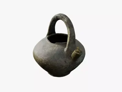 Anydrafts Old teapot 01 Low-poly 3D model