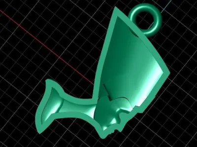 Cleopatra pendant 4 3D print model