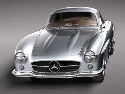 Mercedes Benz 300 SL Gullwing 3D model