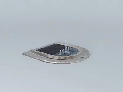 Source 1 building with solar panel on top Free 3D model