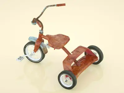 childrens car Low-poly 3D model