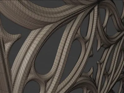 Paneling belonging to Carlisle Cathedral  1842 V5 3D model