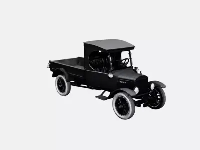 1925 Early Pickup Truck Model First Generation Utility Vehicle 3D model