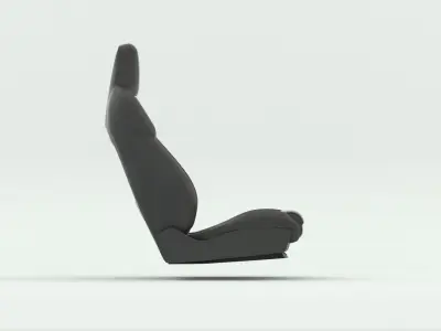 Car seat 3D model