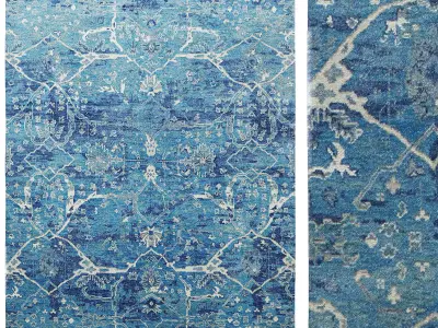 Amelia Hand-Knotted Rug 3D model