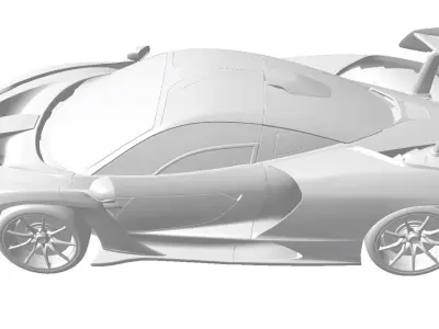 Mclaren Senna solid for CFD or 3D printing 3D model 3D model