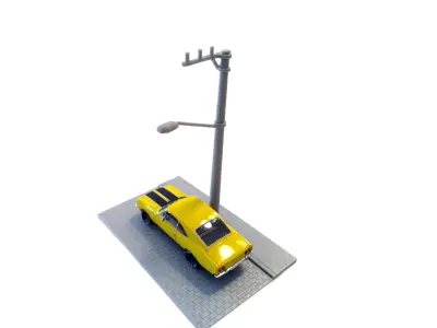 Diorama scale 1-43 -  Street Miniature Car - 3d Print 3D print model