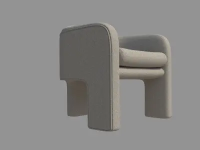 Armchair SIngle Sofa 3D model