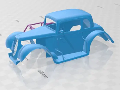 1934 Coupe - Body Car STL Model 3D print model