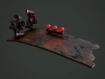 Megafons Board  Free 3D model