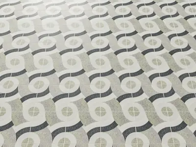 Bronte Ventosa Hofer 9x9 Porcelain Tile 3D model