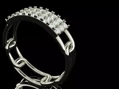 CUBAN RING Free 3D print model