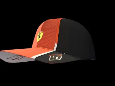 Charles Leclerc Ferrari Hat 3D model
