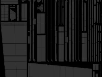 Electric vehicle charging station 3D model Rigged