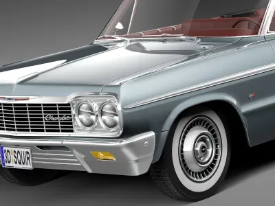 Chevrolet Impala Convertible 1964 3D model