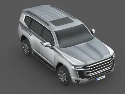 Toyota Land Cruiser 300 Low-poly 3D model