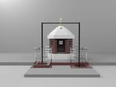 Temple hindu 3D model