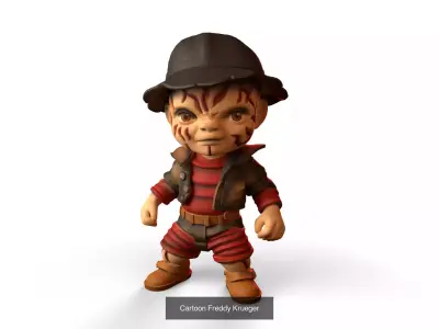 Set of Halloween characters and decorations 3D Model Collection