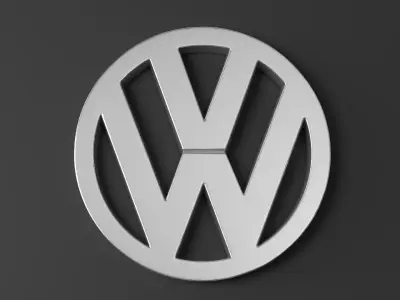 Volkswagen logo 01 3D print model