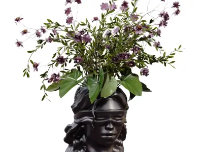 Vase with Female Figure Design 759 3D model