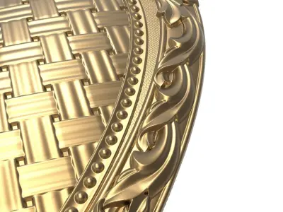 Carved Picture Frame 3D model