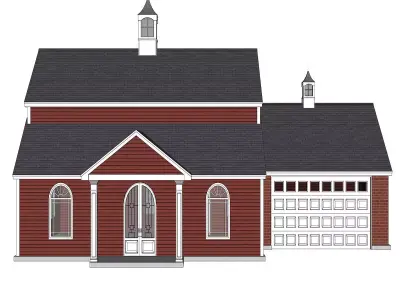 Traditional House 06 -Archimple LLC 3D model