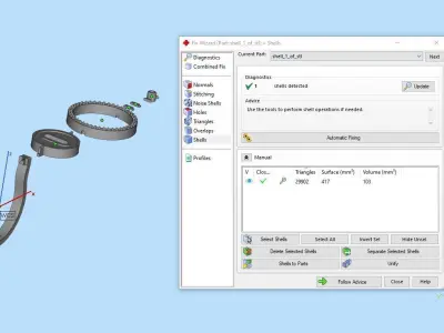 Messika Ring Gold 3D print model