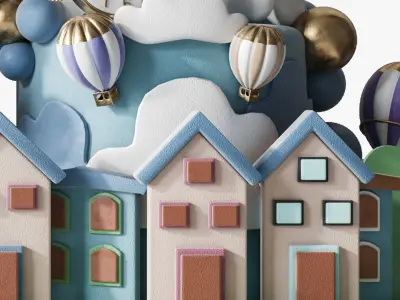 Wooden Toys Collection 3D model