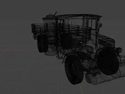 Truck old 3D model