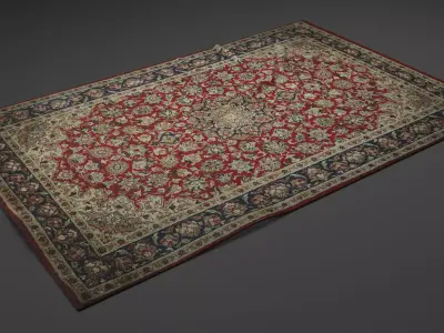 classic rug 3D model purchase