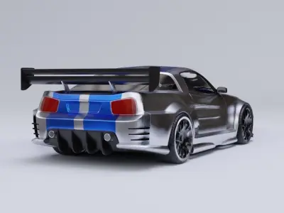 Generic car 07 model in Blender 3D model