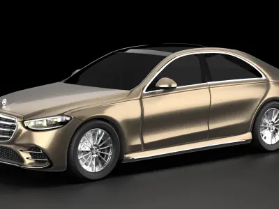 Mercedes-Benz S-Class 2021 3D model exterior 3D model
