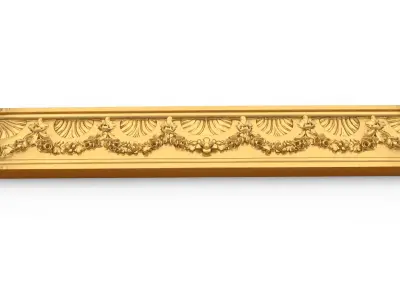 Classic decor ornament carved 26 3D model