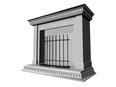 Fireplace 07 3D model