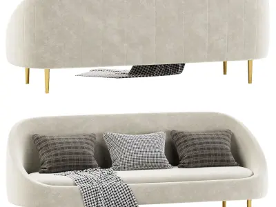 Sublime Curved Sofa 3D model