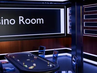 High Quality Casino Scene - Realistic Interior - Unity  3D model
