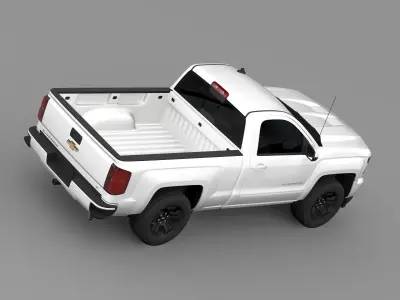 Chevrolet Silverado LT Z71 Regular Cab GMTK2 Standart Box 2016 3D model