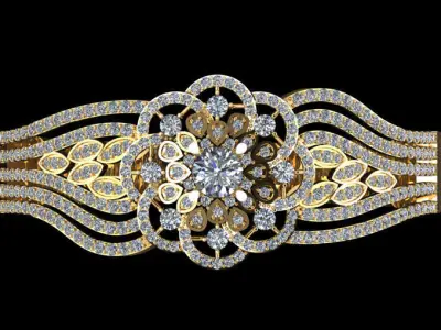 Bracelet DIAMOND  3D print model