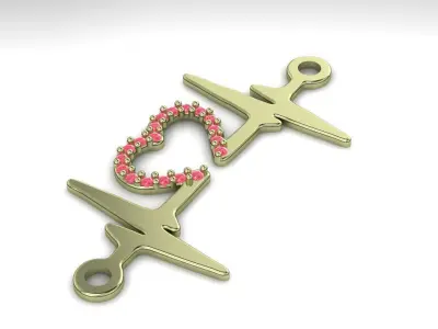 Heart Pendant 3D print model