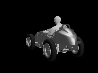 Midget Racer ready to print 3D print model