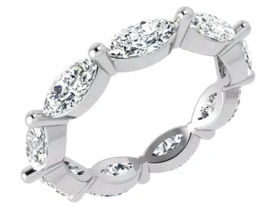 Marquise Band Ring 3954 3D print model