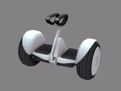 Balance bike Low-poly 3D model