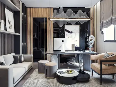 Luxury Office 3D model 3D model