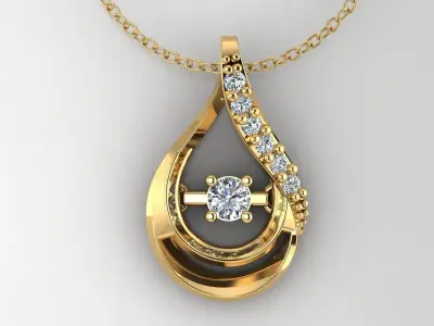 Pendant P028 3D Print Model 3D print model