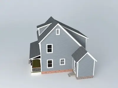 Colonial House Free 3D model