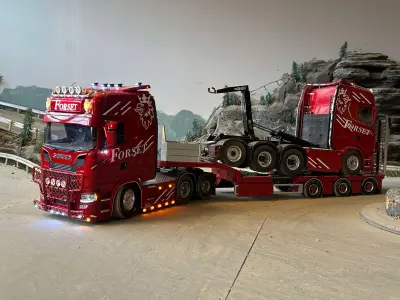 RC Equipment trailer  Extendable 3D print model