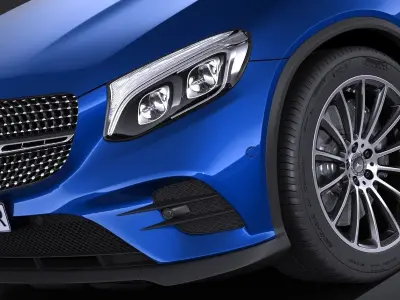 Mercedes GLC Coupe 2017 3D model