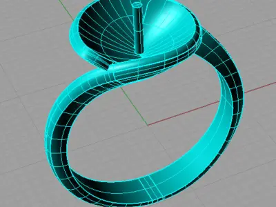 Ring perl anello perla thaiti 3D print model AP06 3D print model