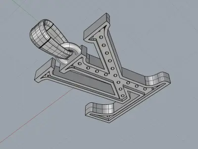 Pendant louis vuitton 3D print model