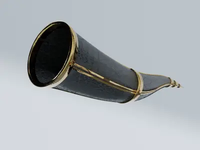 Medieval horn  3D model
